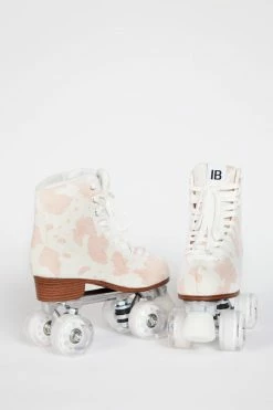 Intentionally Blank WHIP IT ROLLER SKATE Baby Pink Moo IB ROLLER SKATES