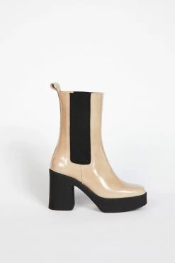 Intentionally Blank BOSSY BOOT Beige SHOES