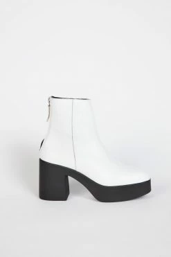 Intentionally Blank DRUE 3.0 HEELED BOOT White SHOES