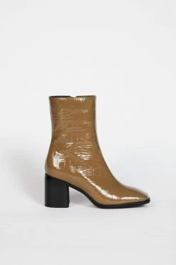 Intentionally Blank CONTOUR HEELED BOOT Rich Taupe SHOES