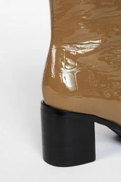 Intentionally Blank CONTOUR HEELED BOOT Rich Taupe SHOES