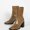 Intentionally Blank CONTOUR HEELED BOOT Rich Taupe SHOES