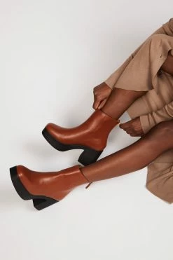 Intentionally Blank DRUE 3.0 PLATFORM BOOT Cognac