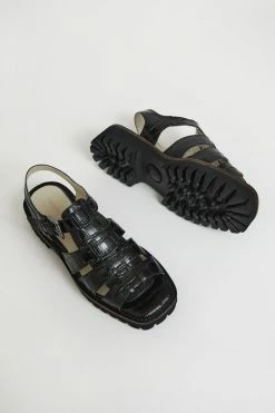 Intentionally Blank SHOES HADDIE FISHERMAN SANDAL Black