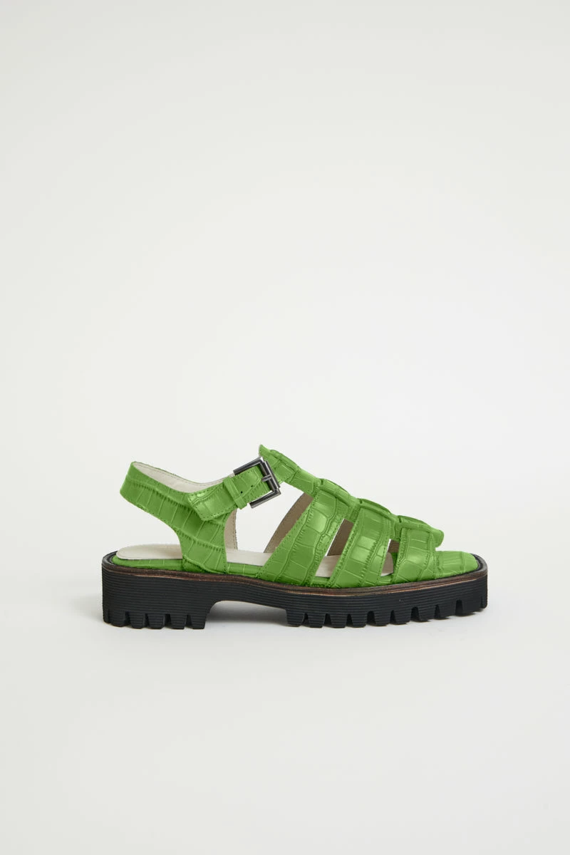 Intentionally Blank HADDIE FISHERMAN SANDAL Apple Green SHOES 8 Intentionally Blank HADDIE FISHERMAN SANDAL Apple Green SHOES