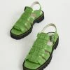 Intentionally Blank HADDIE FISHERMAN SANDAL Apple Green SHOES