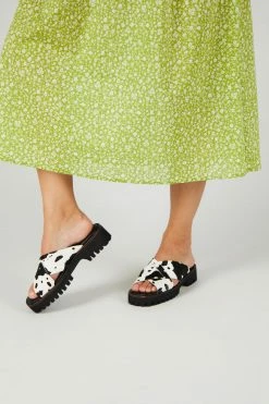 Intentionally Blank HIJINX SANDAL Black Moo NEW SHOES