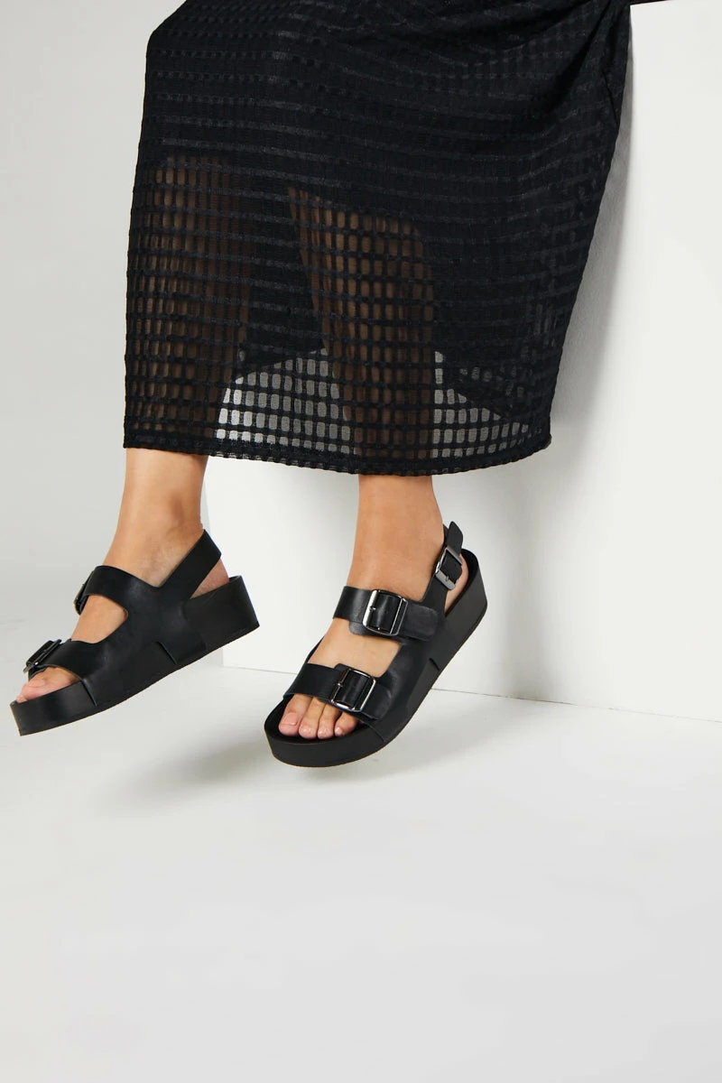 Intentionally Blank EXXY FLATFORM SANDAL Black 4 Intentionally Blank EXXY FLATFORM SANDAL Black