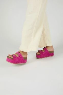 Intentionally Blank COOPER-2 PLATFORM SANDAL Fuchsia
