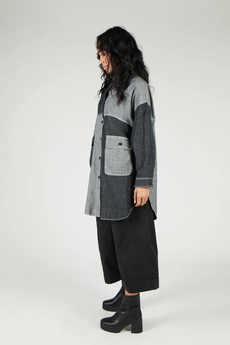 Intentionally Blank HEZEL Button Down Grey 6 Intentionally Blank HEZEL Button Down Grey