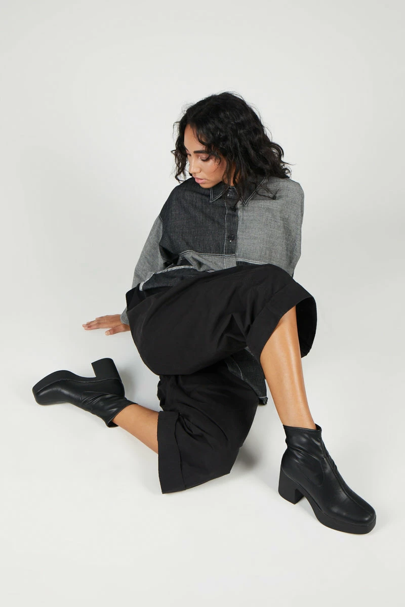 Intentionally Blank HEZEL Button Down Grey 8 Intentionally Blank HEZEL Button Down Grey