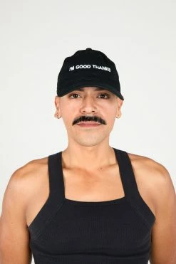 Intentionally Blank I'M GOOD THANKS Dad Cap Black White