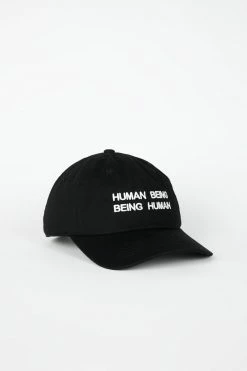Intentionally Blank IT'S HUMAN NATURE Dad Cap Black/White