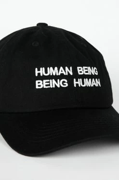 Intentionally Blank IT'S HUMAN NATURE Dad Cap Black/White