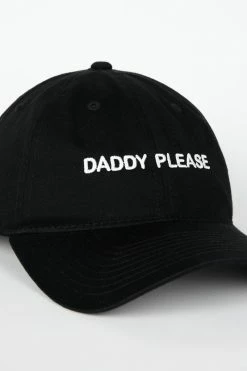 Intentionally Blank DADDY PLEASE Dad Cap Black/White