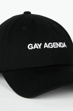Intentionally Blank GAY AGENDA Dad Cap Black/White