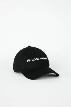 Intentionally Blank Outlet Store 2 Intentionally Blank I'M GOOD THANKS Dad Cap Black White