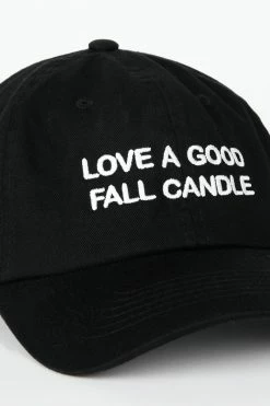 Intentionally Blank ACCESSORIES LOVE A GOOD FALL CANDLE Dad Cap Black White