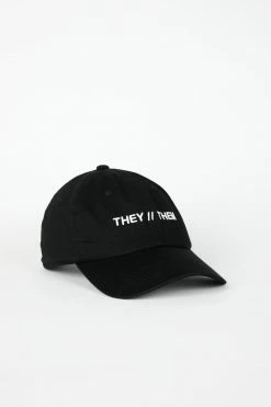 Intentionally Blank THEY THEM Dad Cap Black/White ACCESSORIES