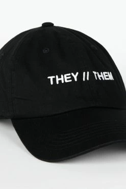 Intentionally Blank THEY THEM Dad Cap Black/White ACCESSORIES