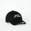 Intentionally Blank SHOULD I GET BANGS Dad Cap Black/White ACCESSORIES