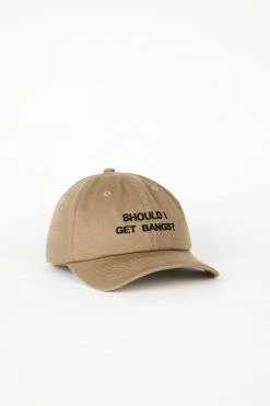 Intentionally Blank SHOULD I GET BANGS Dad Cap Khaki/Black ACCESSORIES