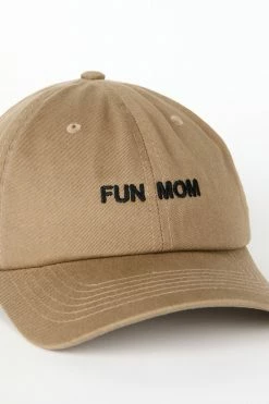Intentionally Blank FUN MOM Dad Cap Khaki/Black