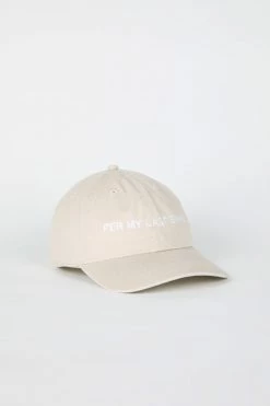 Intentionally Blank ACCESSORIES PER MY LAST Dad Cap Sand/White