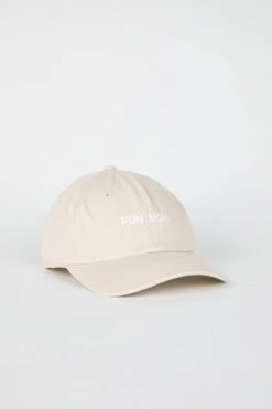 Intentionally Blank ACCESSORIES FUN MOM Dad Cap Sand/White