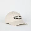 Intentionally Blank IT'S HUMAN NATURE Dad Cap Sand/Black ACCESSORIES