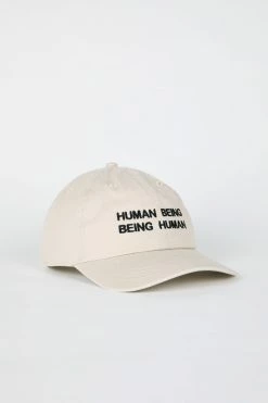 Intentionally Blank IT'S HUMAN NATURE Dad Cap Sand/Black ACCESSORIES