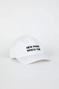 Intentionally Blank Outlet Store 8 Intentionally Blank HOTLINE Dad Cap White/Black ACCESSORIES