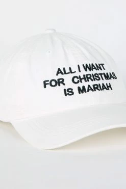 Intentionally Blank MIMI XMAS Dad Cap White/Black ACCESSORIES