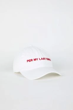 Intentionally Blank PER MY LAST Dad Cap White/Red