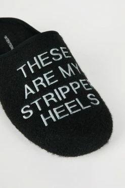 Intentionally Blank MEN'S STRIPPER SLIPPER BLACK ACCESSORIES