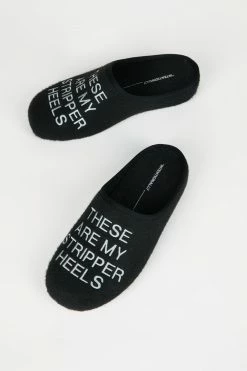 Intentionally Blank MEN'S STRIPPER SLIPPER BLACK ACCESSORIES