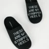 Intentionally Blank MEN'S STRIPPER SLIPPER BLACK ACCESSORIES