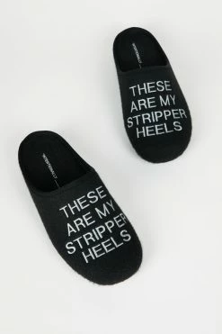 Intentionally Blank MEN'S STRIPPER SLIPPER BLACK ACCESSORIES