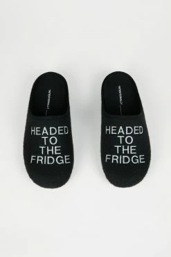 Intentionally Blank LATE NIGHT SNACK SLIPPER BLACK ACCESSORIES
