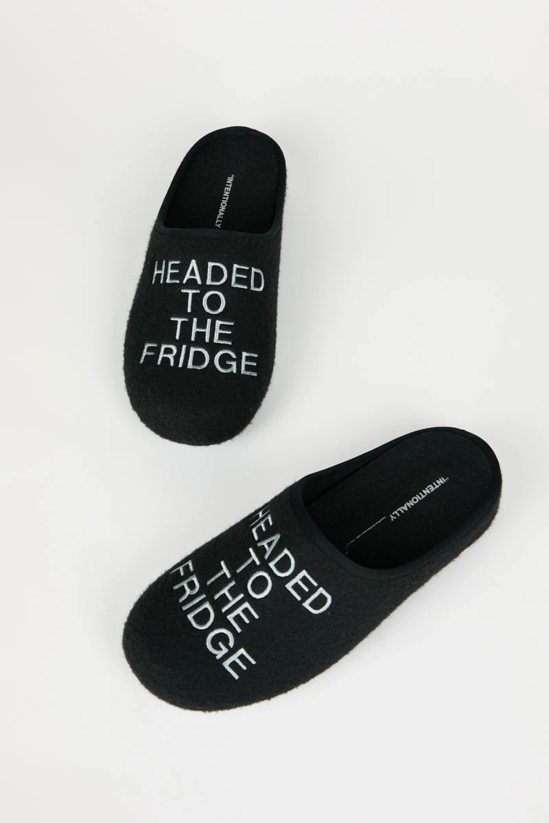 Intentionally Blank LATE NIGHT SNACK SLIPPER BLACK ACCESSORIES 3 Intentionally Blank LATE NIGHT SNACK SLIPPER BLACK ACCESSORIES