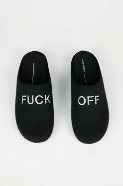 Intentionally Blank MEN'S ANTI-SOCIAL SLIPPER BLACK ACCESSORIES