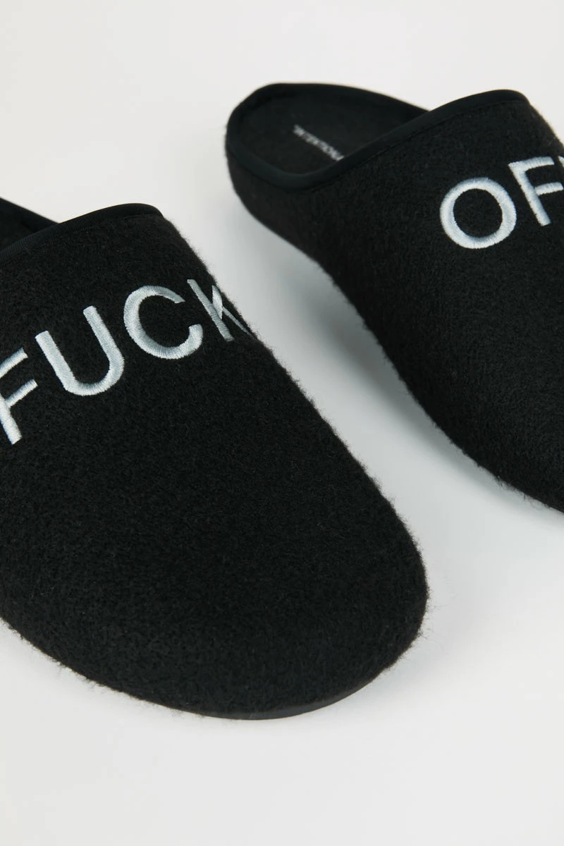 Intentionally Blank MEN'S ANTI-SOCIAL SLIPPER BLACK ACCESSORIES 5 Intentionally Blank MEN'S ANTI-SOCIAL SLIPPER BLACK ACCESSORIES