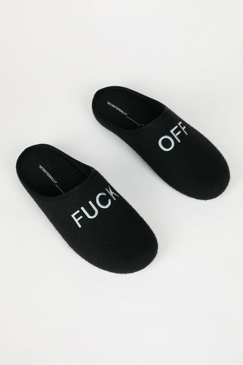 Intentionally Blank MEN'S ANTI-SOCIAL SLIPPER BLACK ACCESSORIES 7 Intentionally Blank MEN'S ANTI-SOCIAL SLIPPER BLACK ACCESSORIES