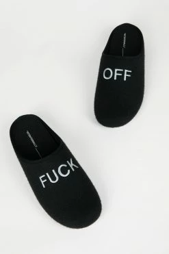 Intentionally Blank MEN'S ANTI-SOCIAL SLIPPER BLACK ACCESSORIES