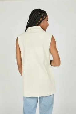 Intentionally Blank COLLUM VEST Parchment NEW ARRIVALS
