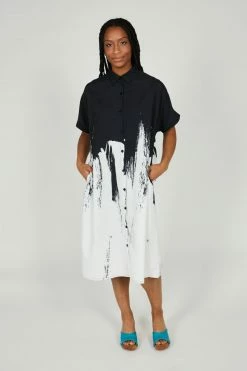 Intentionally Blank BAXIX SHIRT DRESS Black