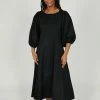 Intentionally Blank CROSSTOWN DRESS Black
