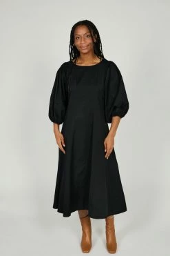 Intentionally Blank CROSSTOWN DRESS Black