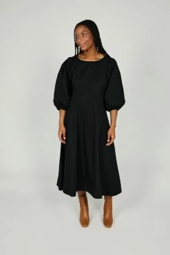 Intentionally Blank CROSSTOWN DRESS Black