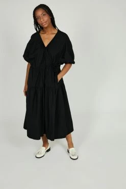 Intentionally Blank CEDRIC WRAP DRESS Black NEW ARRIVALS